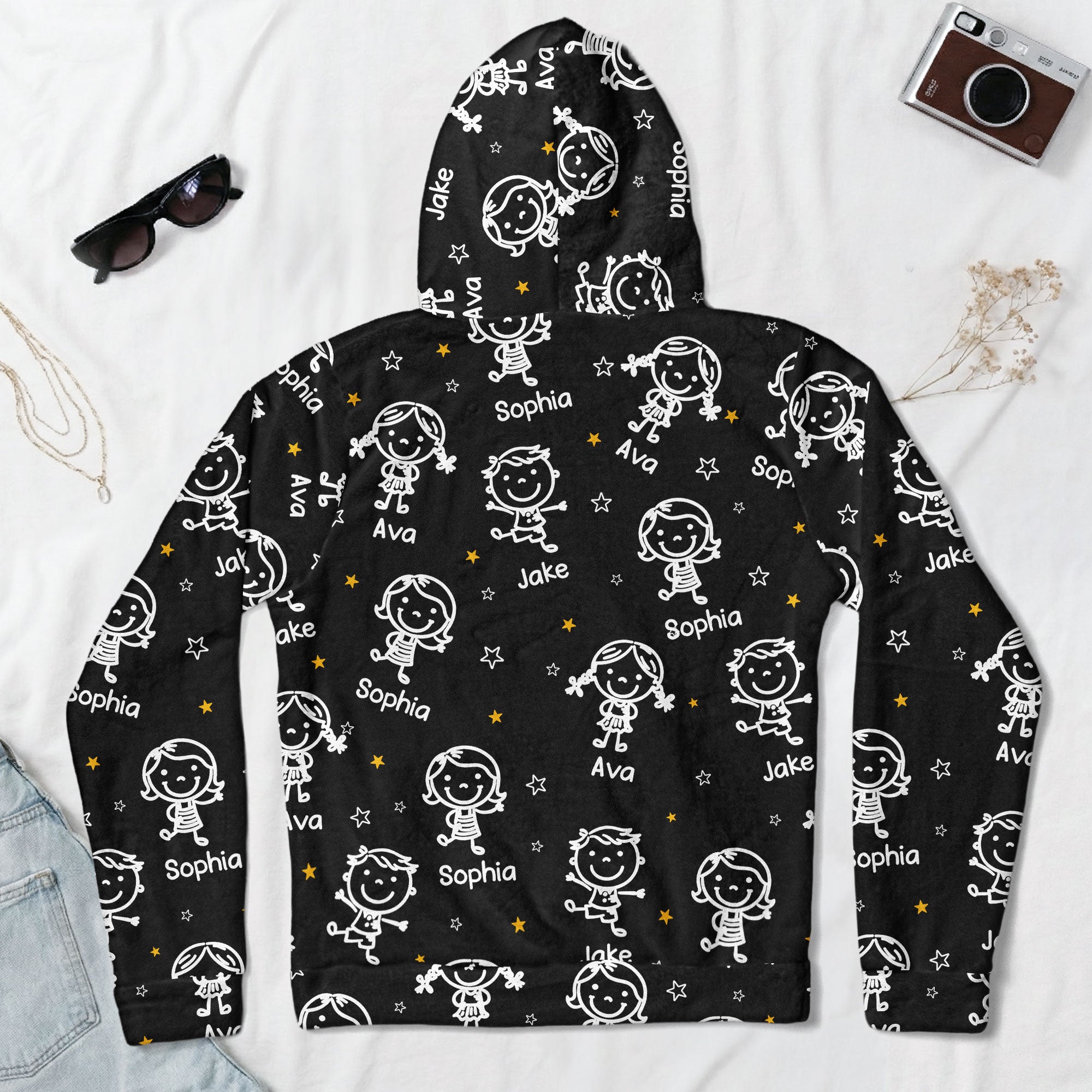 This Grandpa Belongs To - Personalized Fleece Hoodie