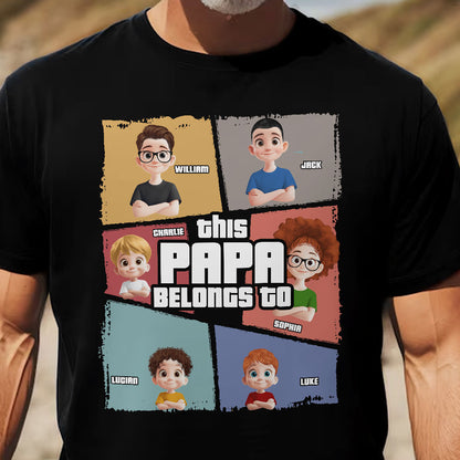 This Grandpa Belongs To - Personalized Shirt - Gift For Grandpa