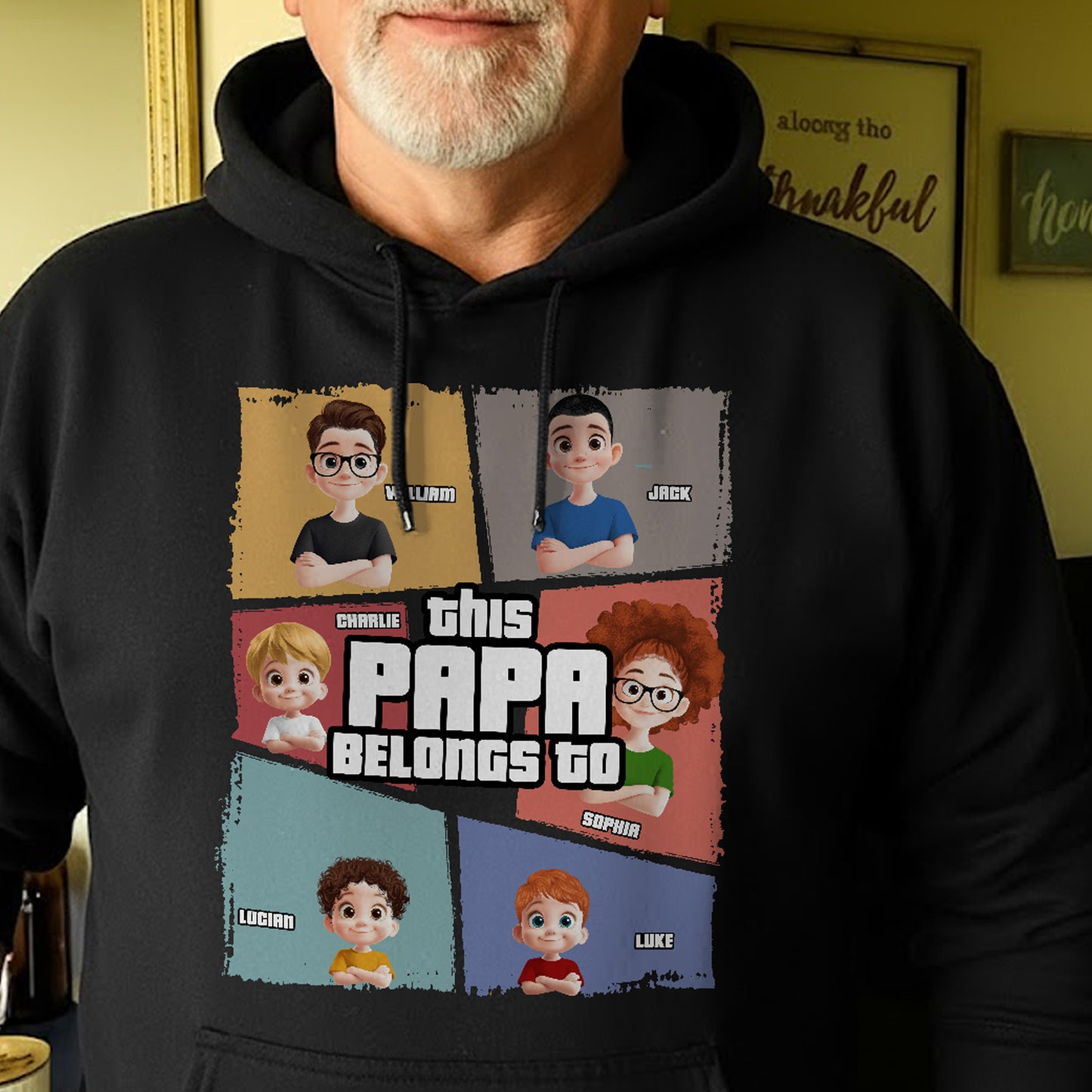 This Grandpa Belongs To - Personalized Shirt