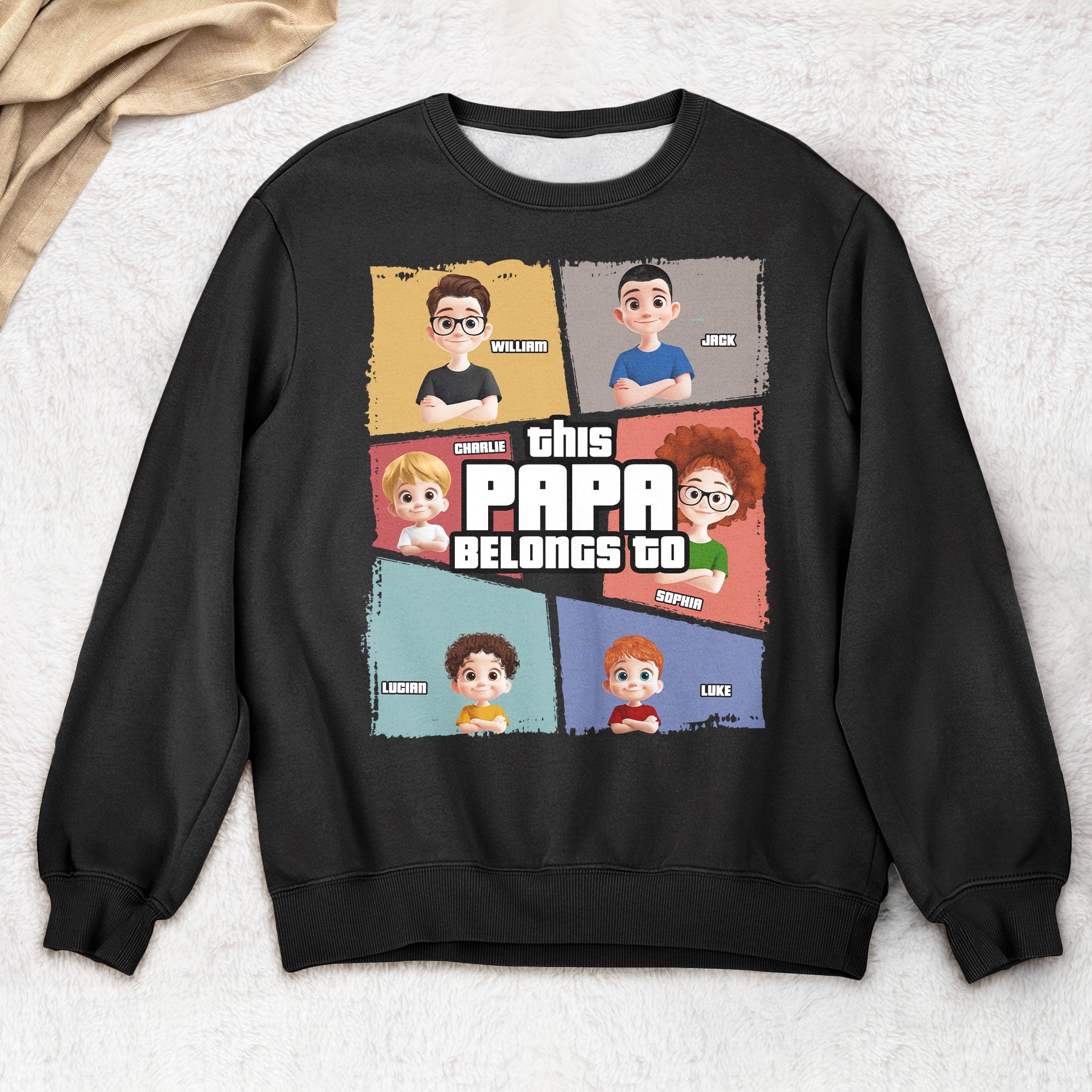 This Grandpa Belongs To - Personalized Shirt