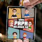 This Grandpa Grandma Belongs - Personalized Acrylic Ornament