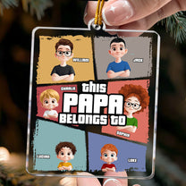 This Grandpa Grandma Belongs - Personalized Acrylic Ornament
