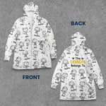 This Grandpa Grandma Belongs To - Personalized Hooded Robe