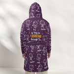 This Grandpa Grandma Belongs To - Personalized Hooded Robe