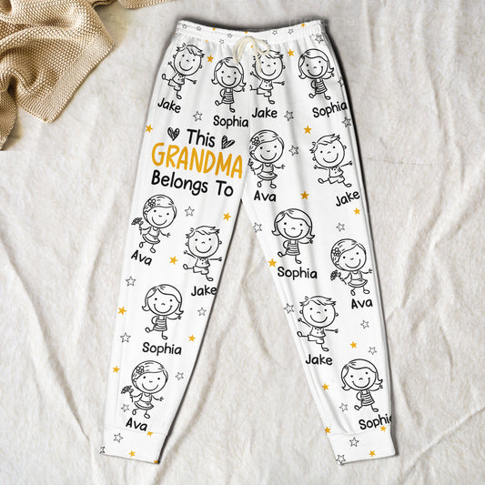This Grandpa Grandma Belongs To - Personalized Sweatpants