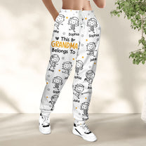 This Grandpa Grandma Belongs To - Personalized Sweatpants