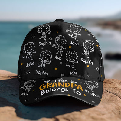 This Grandpa Grandma Mommy Daddy Belongs To Doodle - Personalized Classic Cap