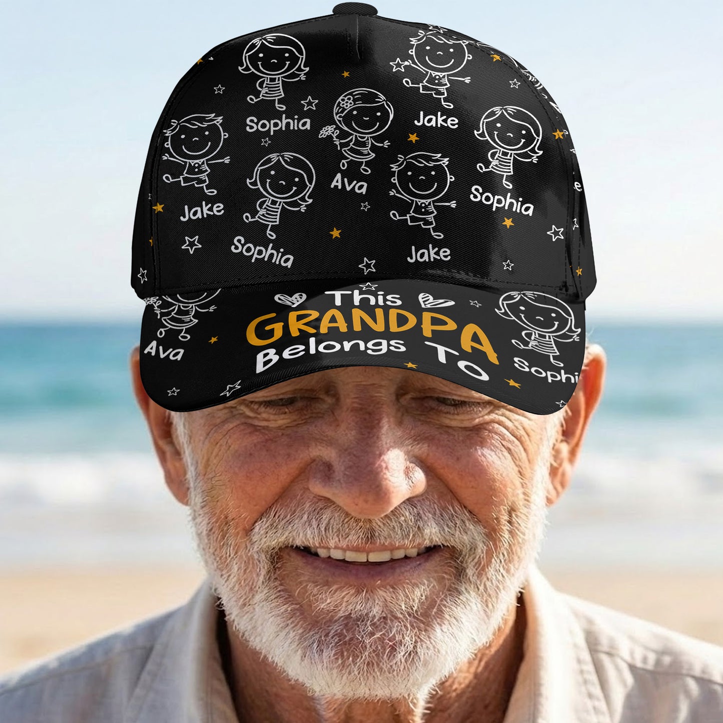 This Grandpa Grandma Mommy Daddy Belongs To Doodle - Personalized Classic Cap