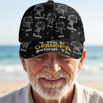This Grandpa Grandma Mommy Daddy Belongs To Doodle - Personalized Classic Cap