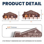 This Home Is Filled With Kisses Wagging Tail - Personalized Key Holder