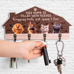 This Home Is Filled With Kisses Wagging Tail - Personalized Key Holder