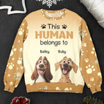 This Human Belongs To - Personalized 3D Printed Sweatshirt