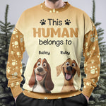 This Human Belongs To - Personalized 3D Printed Sweatshirt