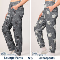 This Human Belongs To - Personalized Photo Sweatpants, Lounge Pants With Pockets