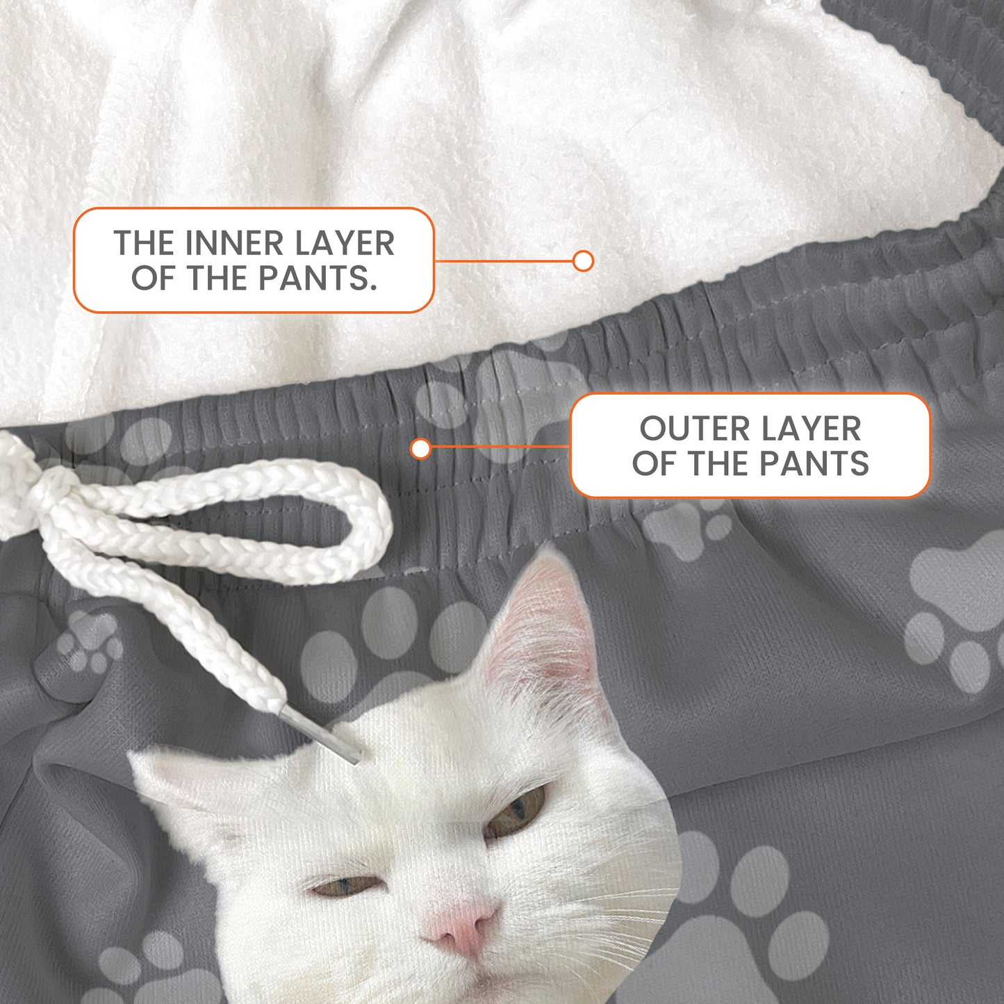 This Human Belongs To - Personalized Photo Sweatpants, Lounge Pants With Pockets