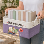 This Is My Book Nook Gift For Book Lover - Personalized Storage Basket