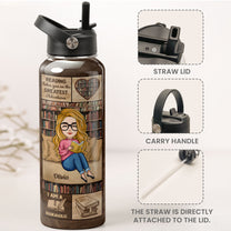 This Is My Book Reading Water Bottle - Personalized Stainless Steel Water Bottle
