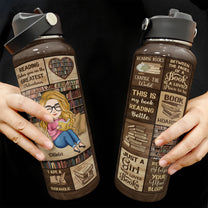 This Is My Book Reading Water Bottle - Personalized Stainless Steel Water Bottle