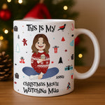 This Is My Christmas Movie Watching Mug - Personalized Mug