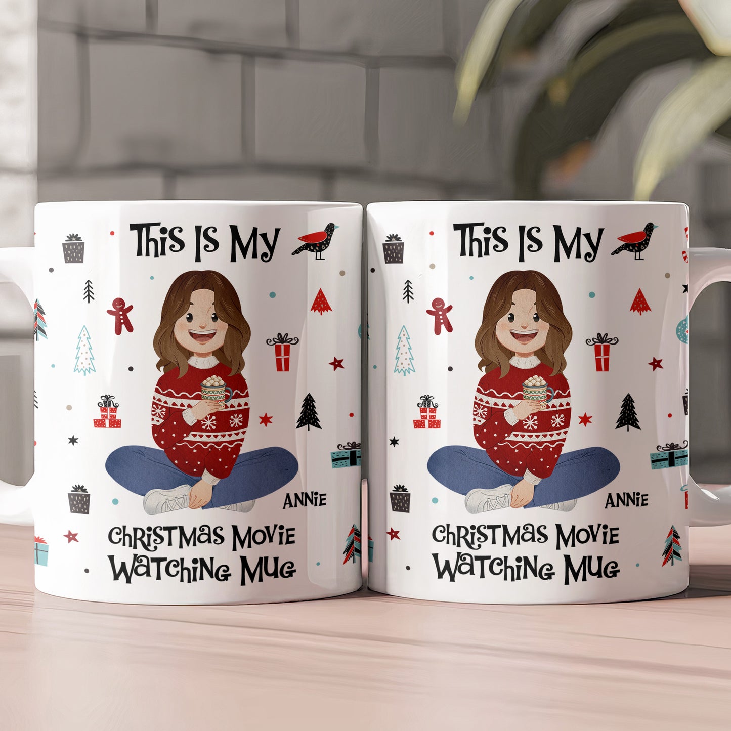 This Is My Christmas Movie Watching Mug - Personalized Mug