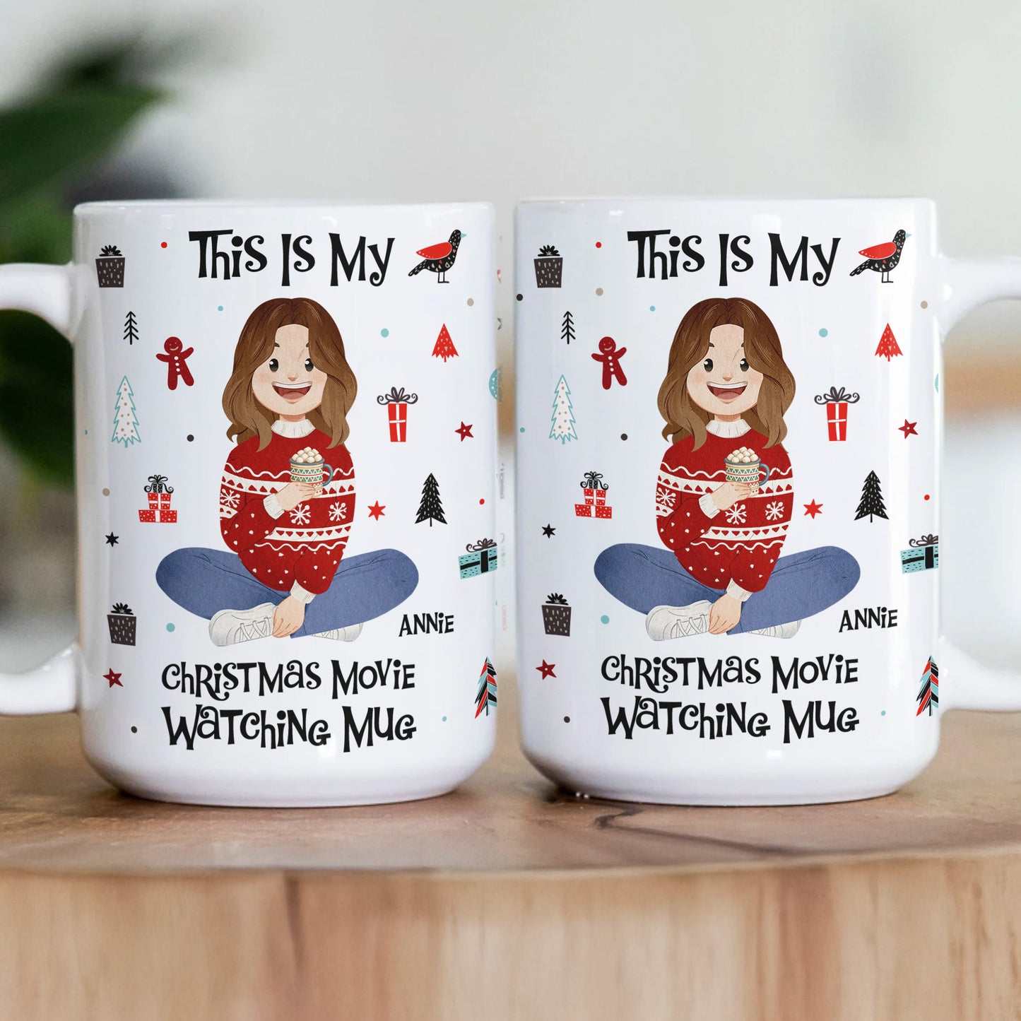 This Is My Christmas Movie Watching Mug - Personalized Mug
