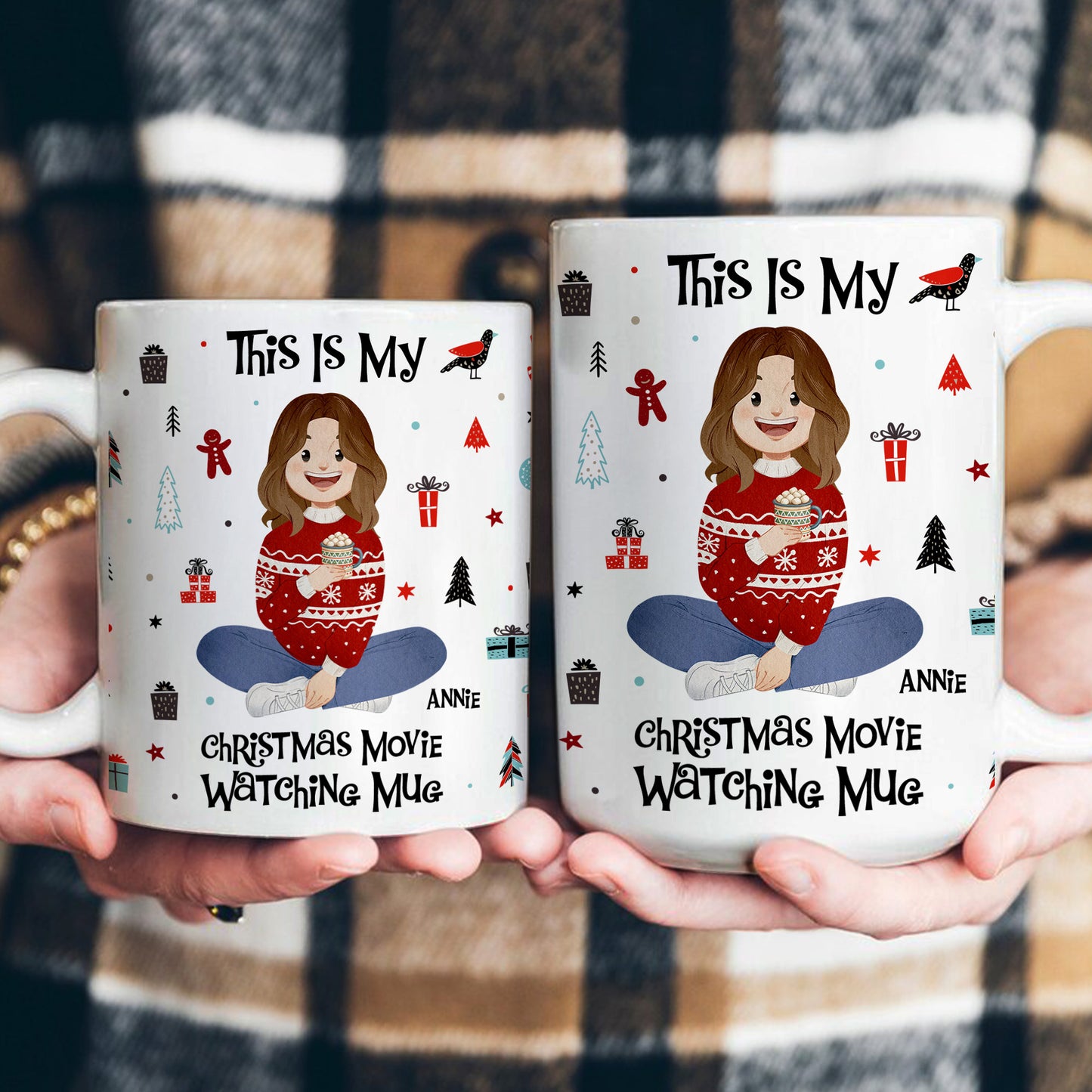 This Is My Christmas Movie Watching Mug - Personalized Mug