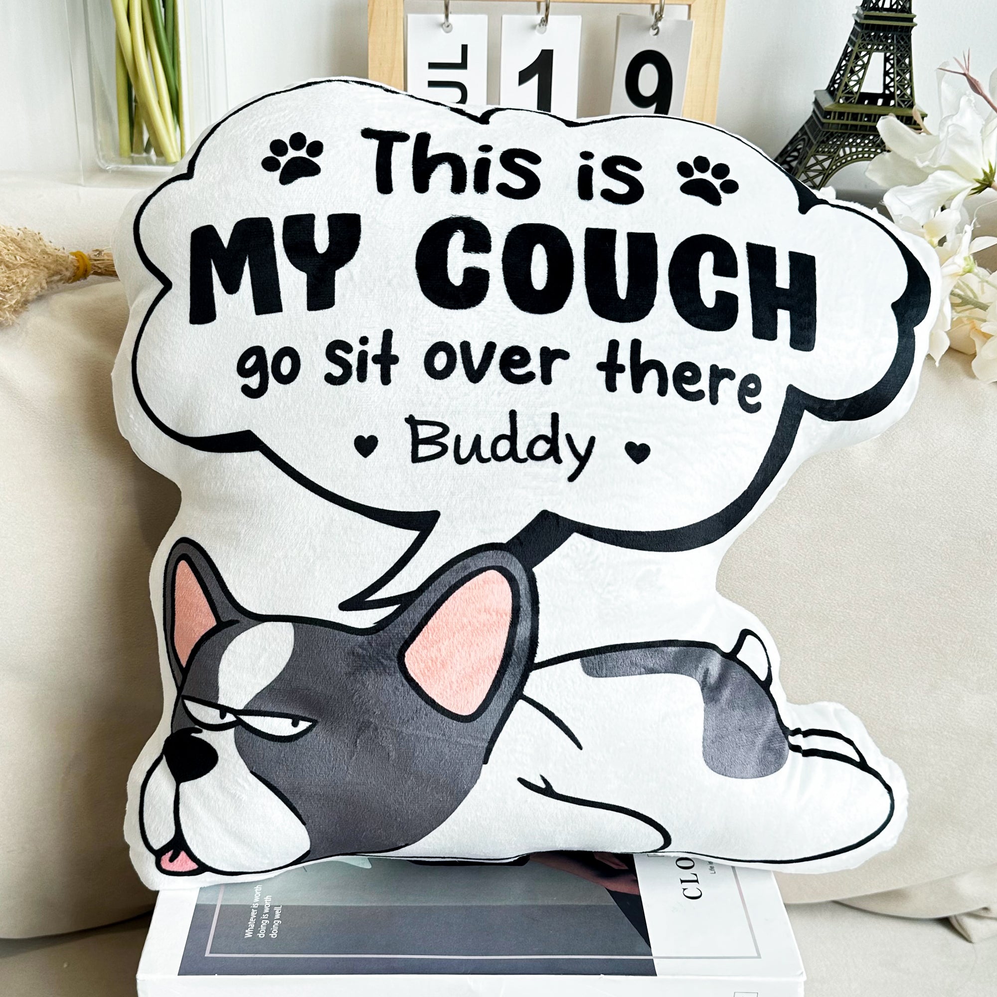 This Is My Couch Go Sit Over There - Personalized Custom Shaped Pillow