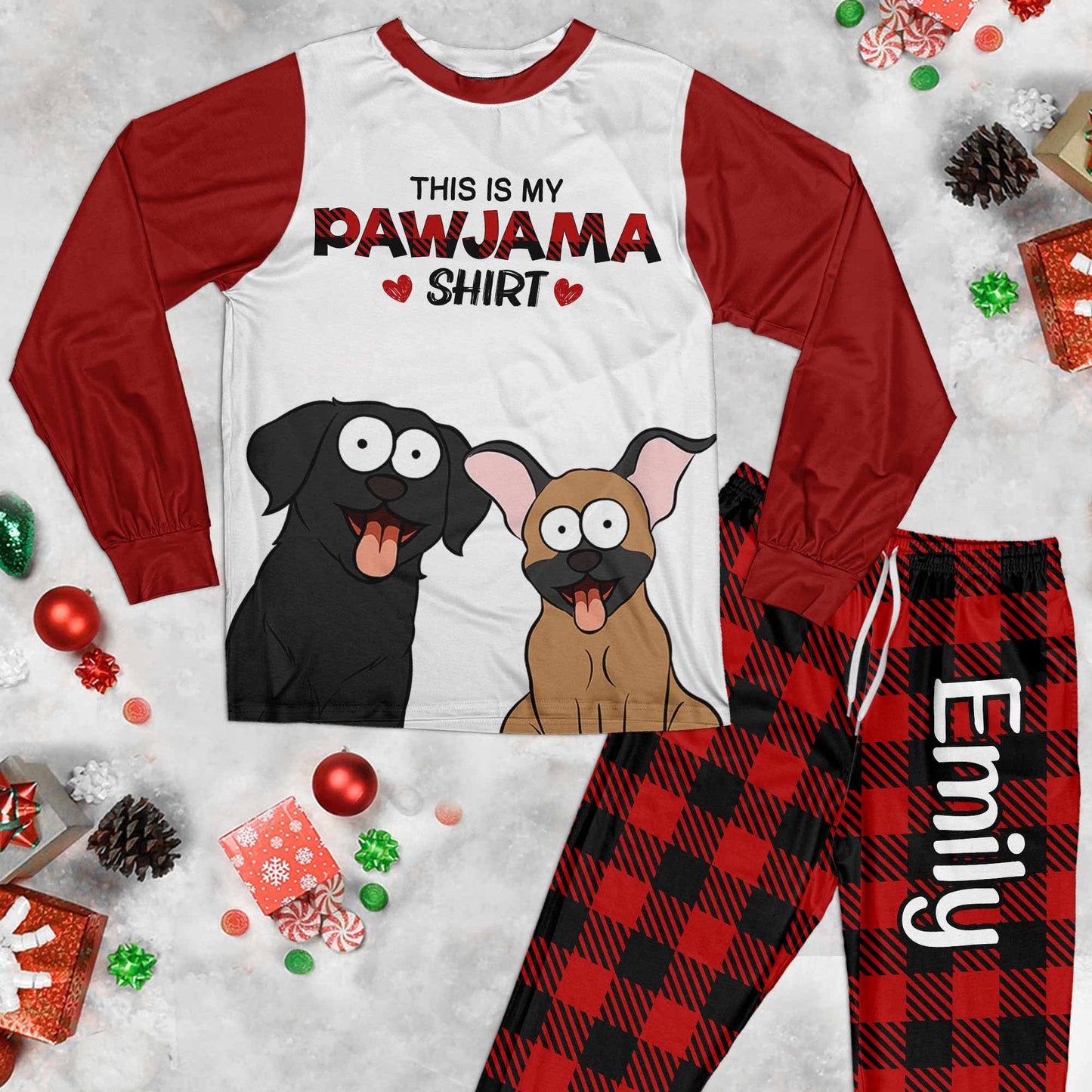 This Is My Pawjama Shirt - New Version - Personalized Pajamas