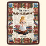 This Is My Reading Blanket - Personalized Blanket