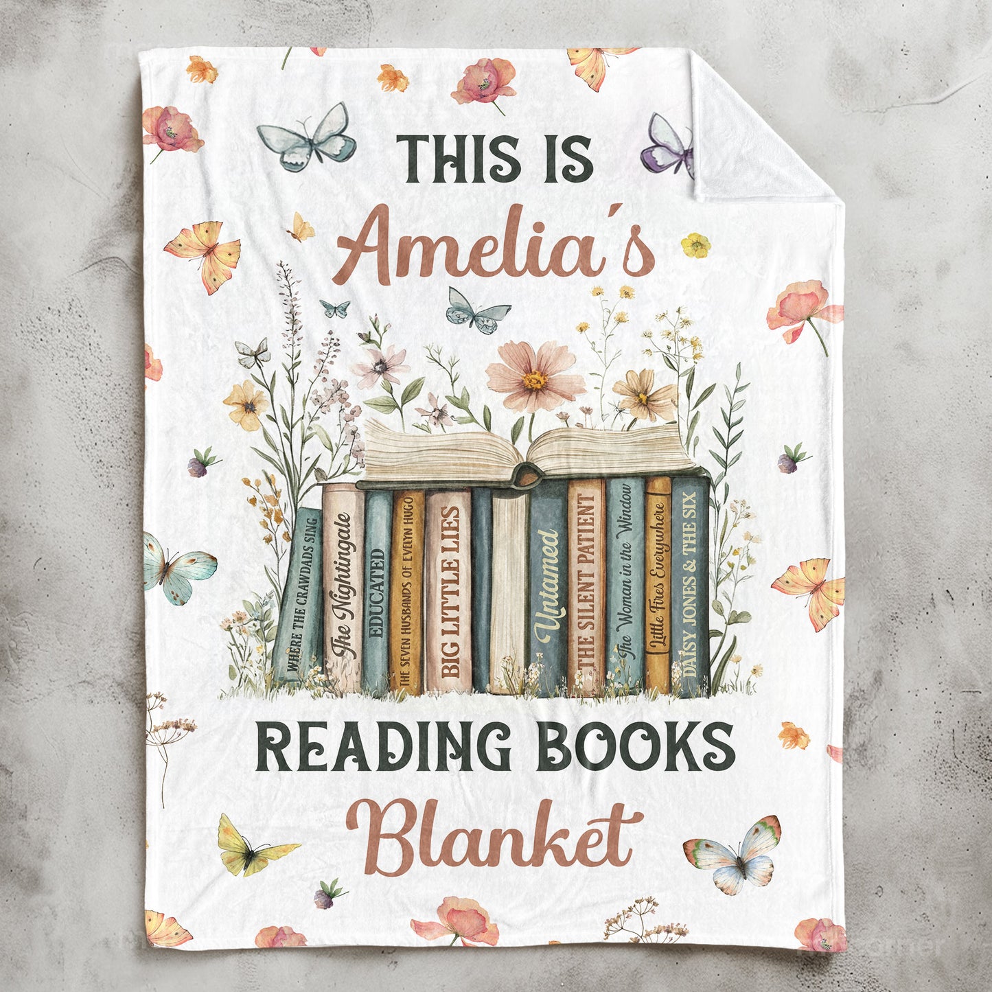 This Is My Reading Books Blanket - Gifts For Book Club, Reading Lovers, Nerd - Personalized Blanket