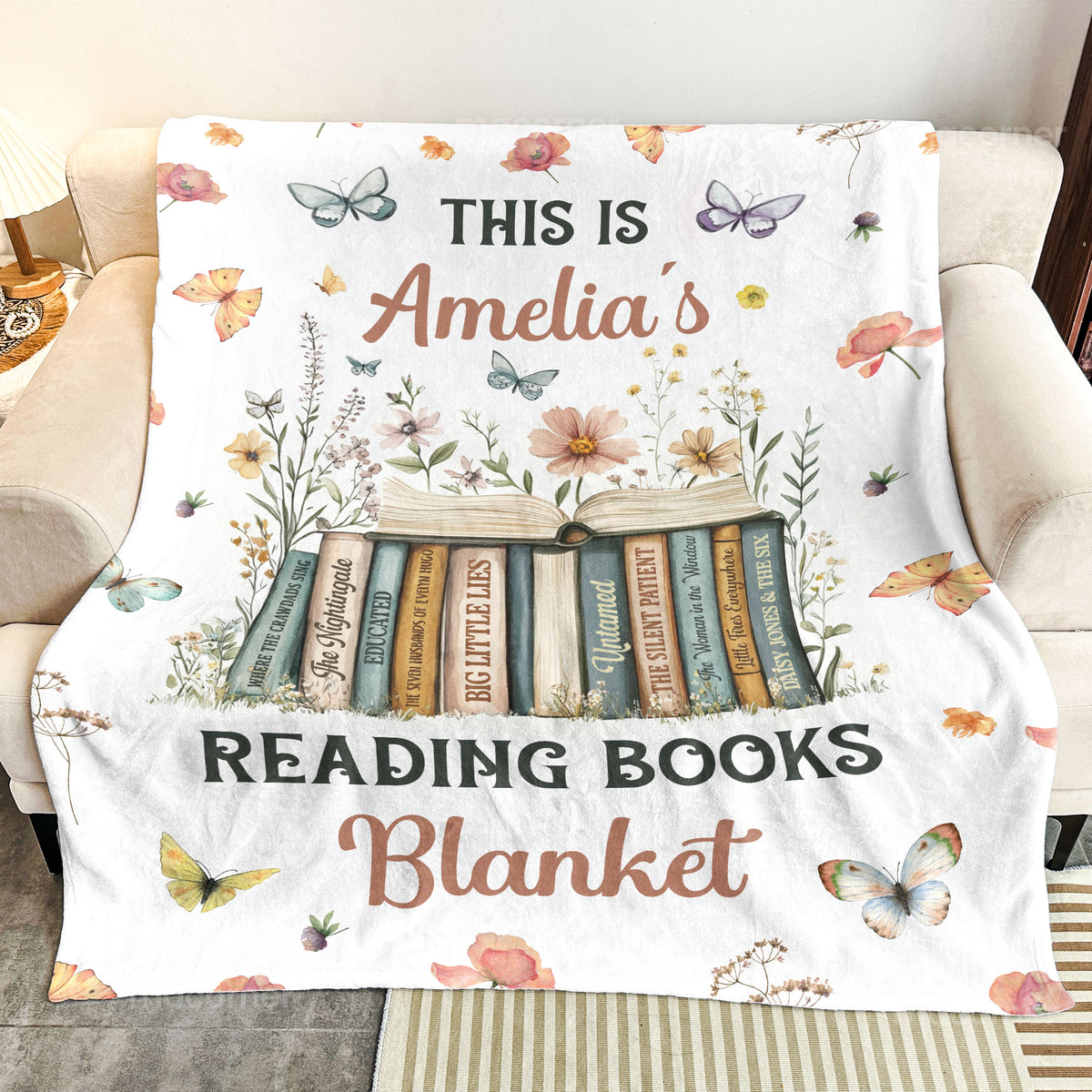 This Is My Reading Books Blanket - Gifts For Book Club, Reading Lovers ...
