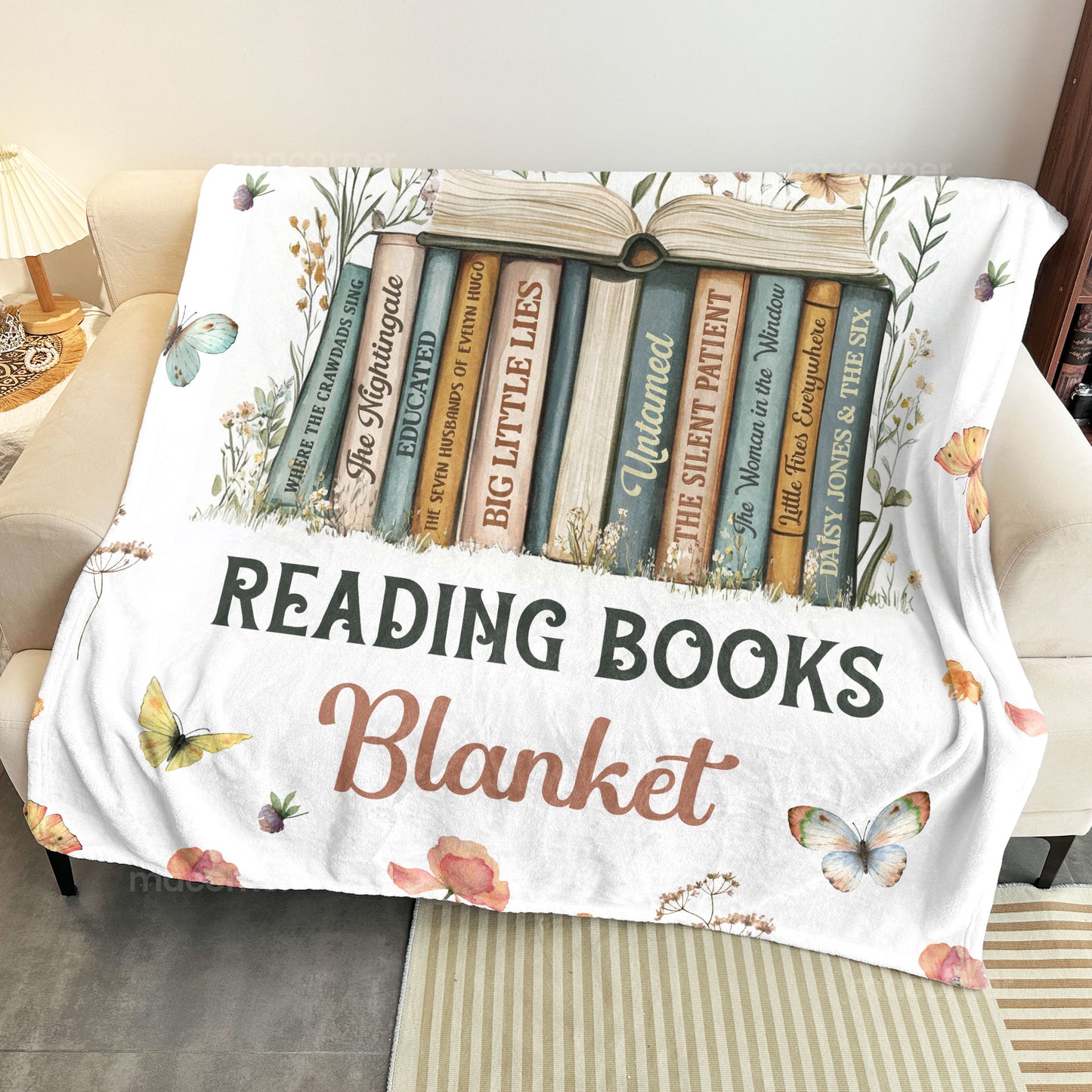 This Is My Reading Books Blanket - Gifts For Book Club, Reading Lovers, Nerd - Personalized Blanket