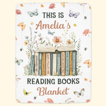 This Is My Reading Books Blanket - Gifts For Book Club, Reading Lovers, Nerd - Personalized Blanket