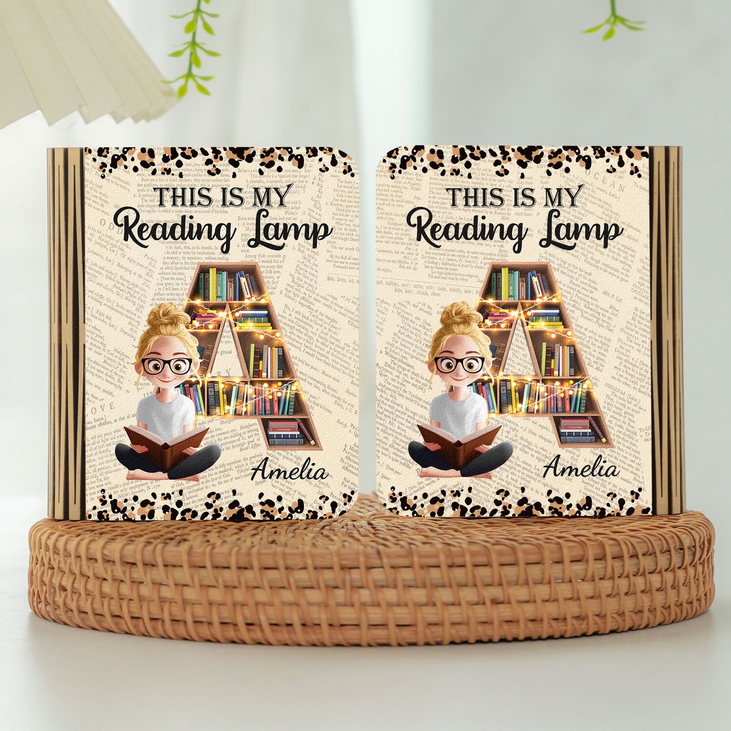 This Is My Reading Lamp - Personalized Book Lamp