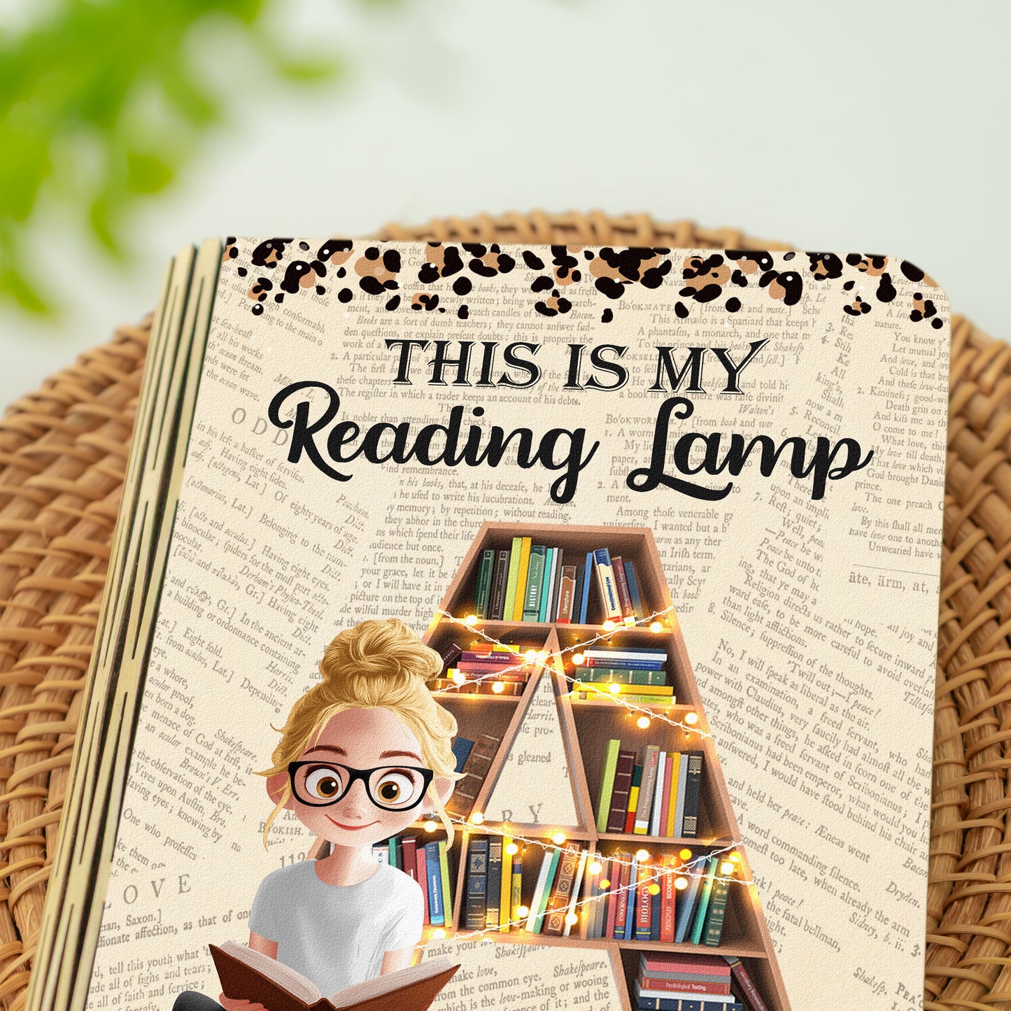 This Is My Reading Lamp - Personalized Book Lamp