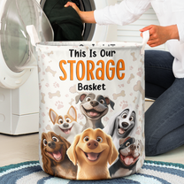 This Is My Storage Basket Dog Lovers - Personalized Laundry Storage Basket