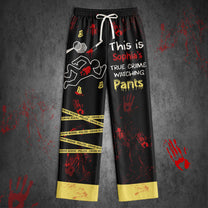 This Is My True Crime Watching Pajamas - Personalized Satin Pajama Set