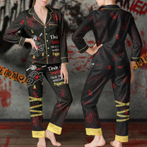 This Is My True Crime Watching Pajamas - Personalized Satin Pajama Set