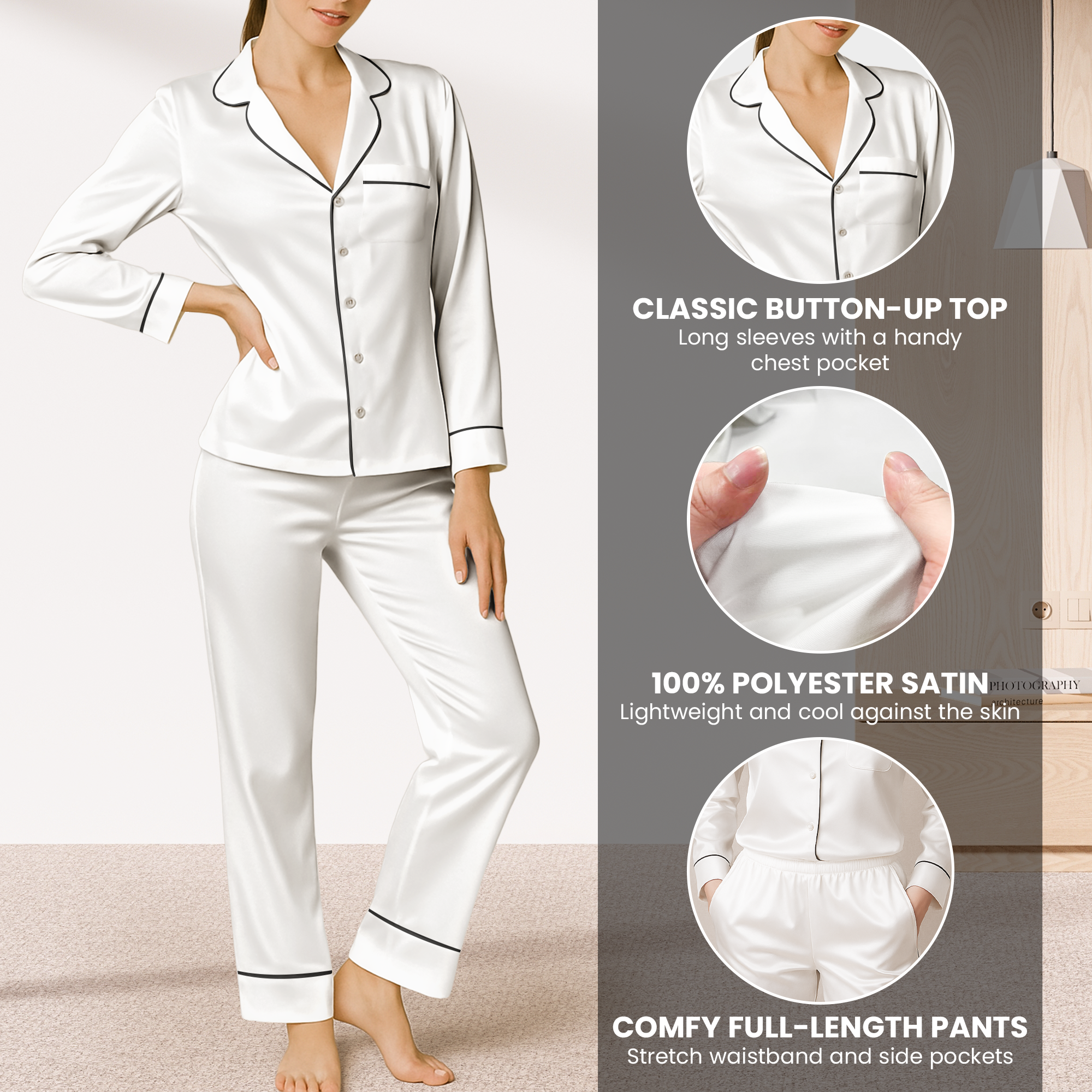 This Is My True Crime Watching Pajamas - Personalized Satin Pajama Set