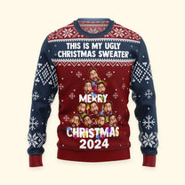 This Is My Ugly Christmas Sweater - Christmas Tree - Personalized Photo Ugly Sweater