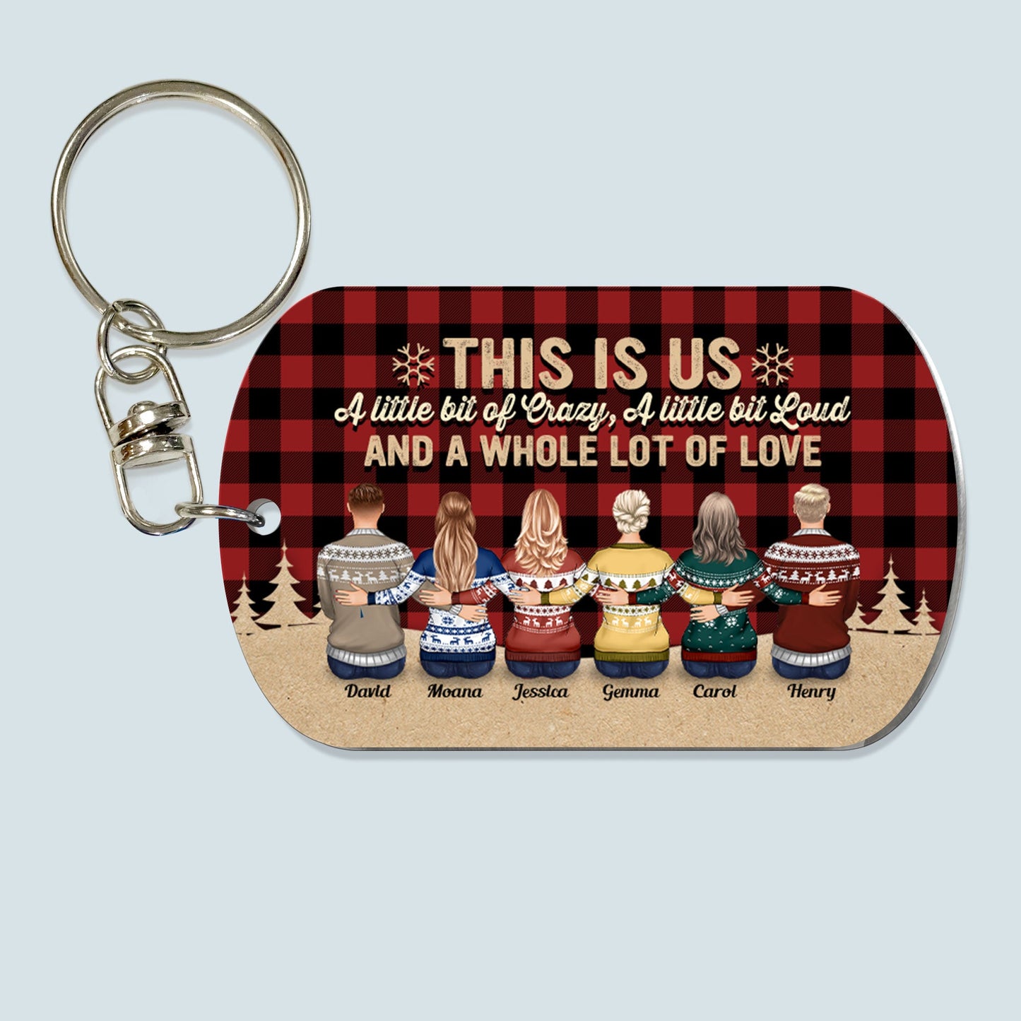 This Is Us - Personalized Keychain