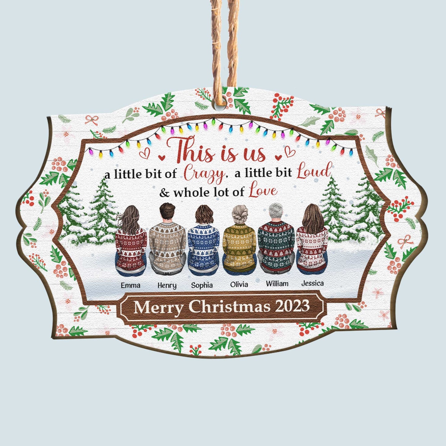 This Is Us - Personalized Wooden Ornament
