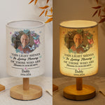 This Light Shines In Loving Memory - Personalized Photo Fabric Lamp