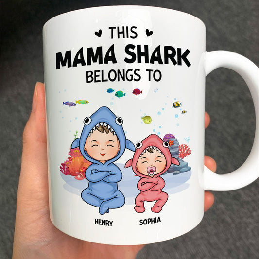 This Mama Shark Belongs To - Personalized Mug