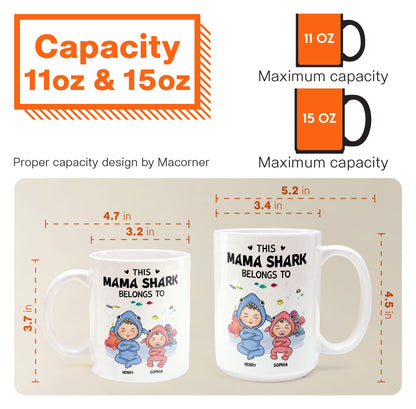 This Mama Shark Belongs To - Personalized Mug