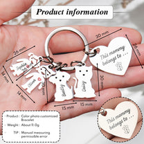 This Mommy Belongs To - Personalized Keychain