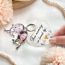 This Mommy Is Loved By - Personalized Acrylic Photo Keychain