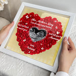 This Mother's Day I Am All Snug In Your Tummy - Personalized Photo Flower Shadow Box With LED Light