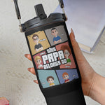 This Papa Belongs To - Personalized 30oz Tumbler With Handle