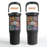 This Papa Belongs To - Personalized 30oz Tumbler With Handle